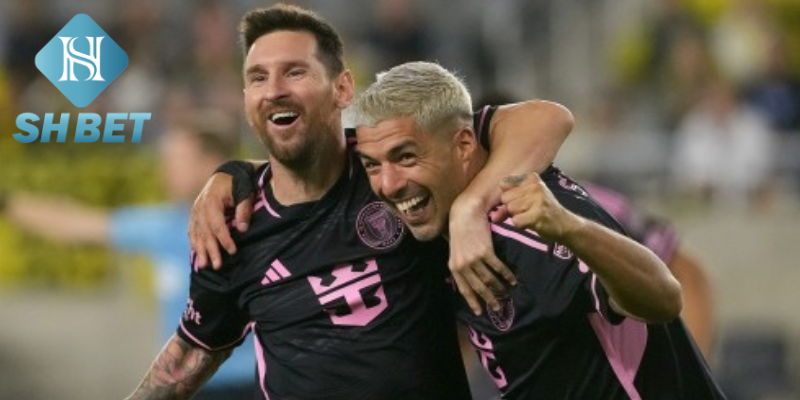 Hình ảnh Lionel Messi ăn mừng chiến thắng
